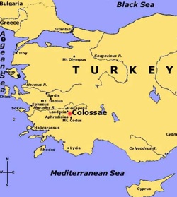Colossae Map